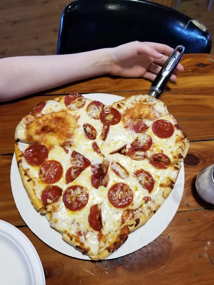 Valentine's Day Special Heart Shaped Pepperoni Pizza